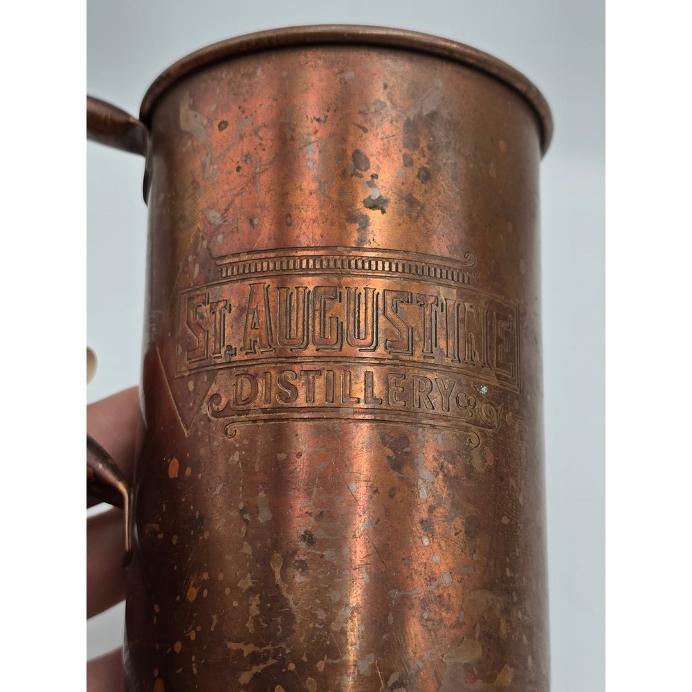 St. Augustine Distillery Copper Mug Unisex OS Copper Good Patina Barware